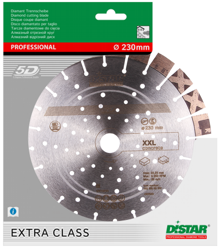 Диск алмазний відрізний Distar 1A1RSS/C3-H 230x2,8/2,0x17x22,23-24 XXL (14315530017)