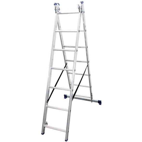 Трисекційна алюмінієва драбина VIRASTAR Triomax Pro 3x7 ступенів (TS6107)