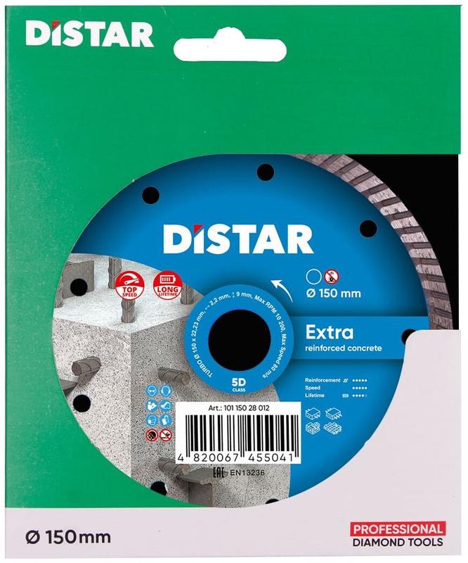 Алмазний диск Distar 1A1R Turbo 150x2,2x9x22,23 Extra (10115028012)