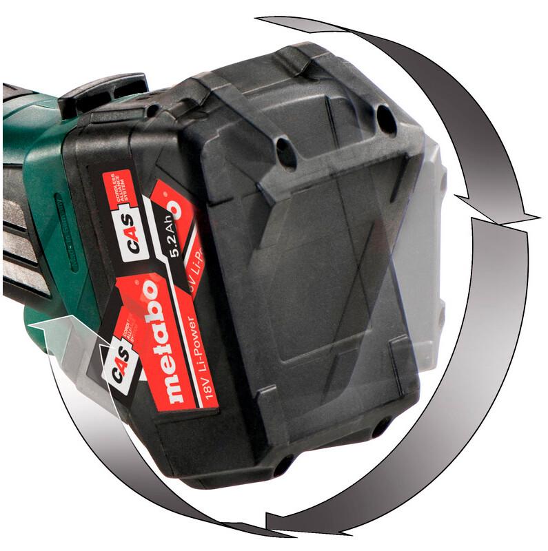 Акумуляторна кутова шліфувальна машина Metabo W 18 LTX 125 (600165840)