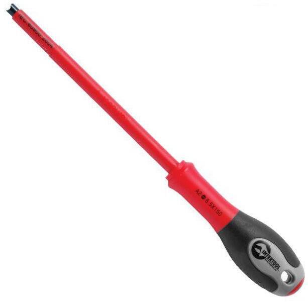Викрутка шліцева ізольована SL4х75 мм Intertool VT-3204