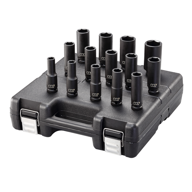 Набір головок ударних Mighty Seven 1/2" 10-27 мм (222546)