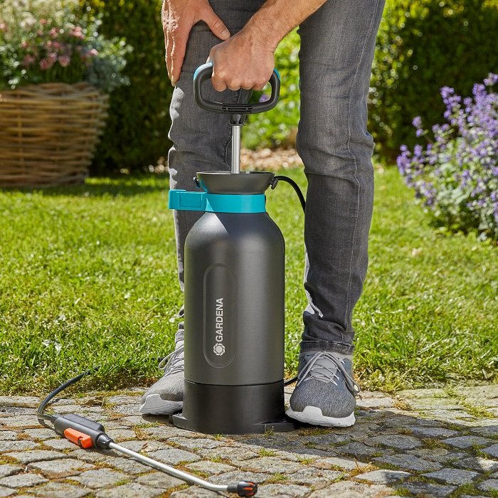 Обприскувач ручний Gardena Comfort 5 літрів + плоска форсунка + фільтр (11130-20)