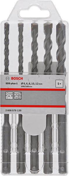 Набір бурів Bosch SDS plus-1 6/6/8/10 / 12x160мм (2608579120)