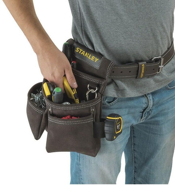 Сумка для інструменту Stanley STST1-80114, поясна з тримачем для молотка, 280х90х250 мм