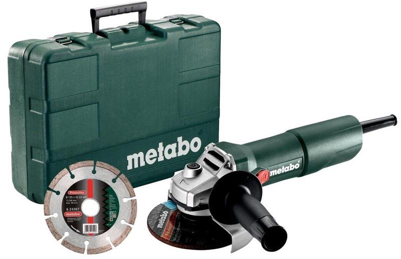 Кутова шліфувальна машина Metabo W 750-125 Set (603605510)
