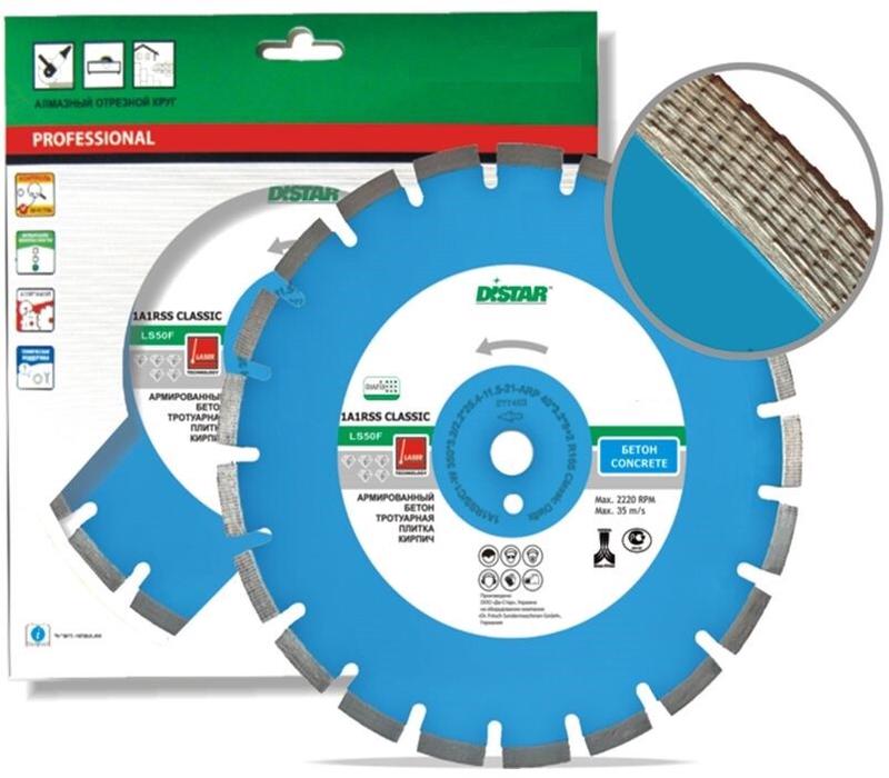 Алмазний диск Distar 1A1RSS/C1-W 300x2,8/1,8x10x25,4-18 F4 Classic Diafix (12185013022)
