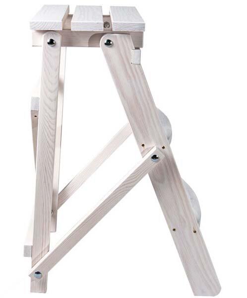 Дерев'яна драбина VIRASTAR PINE WHITE 3 ступені (WSL00102)