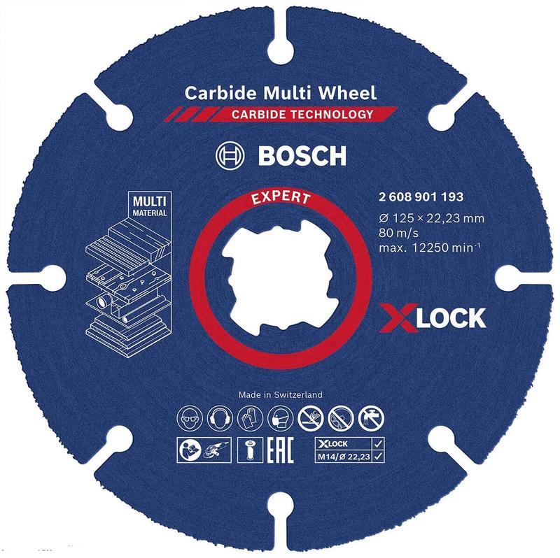 Відрізний диск Bosch X-LOCK Carbide 125x22.23 мм (2608901193)