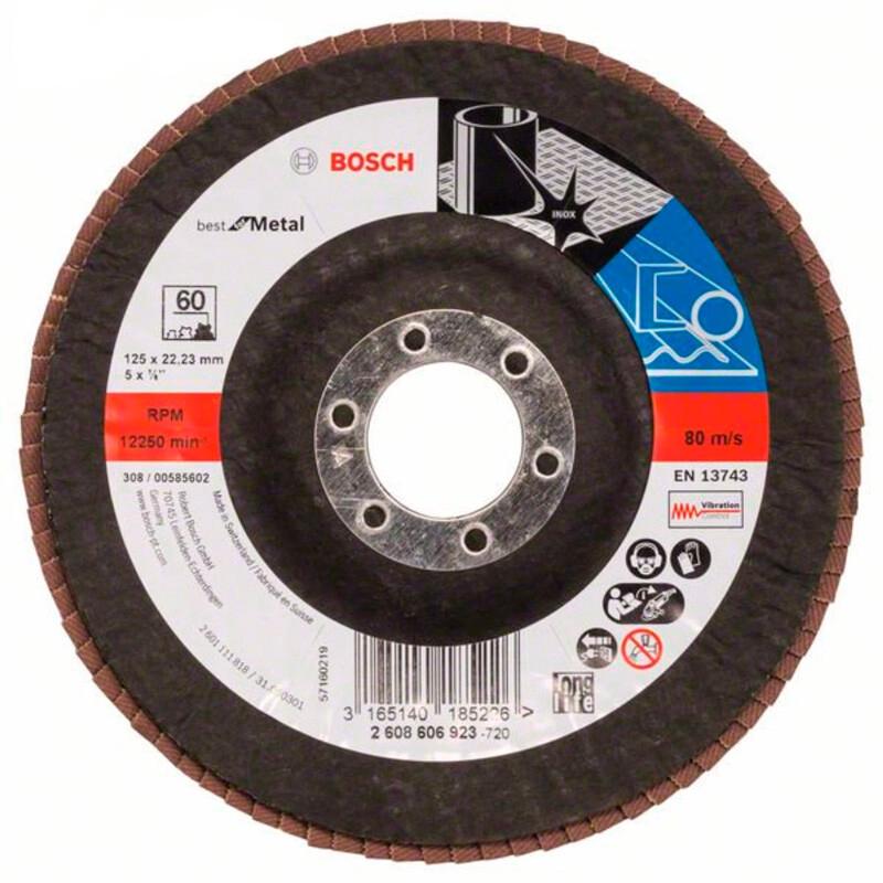 Пелюстковий шліфувальний круг Bosch X571 Best for Metal 125 мм K120 (2608607320)