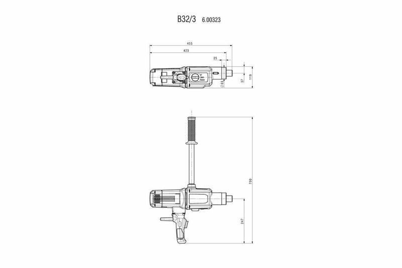 Тришвидкісний Дриль Metabo B 32/3 (600323000)