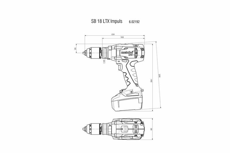 Акумуляторний дриль-шурупокрут Metabo SB 18 LTX Impuls (602192960)
