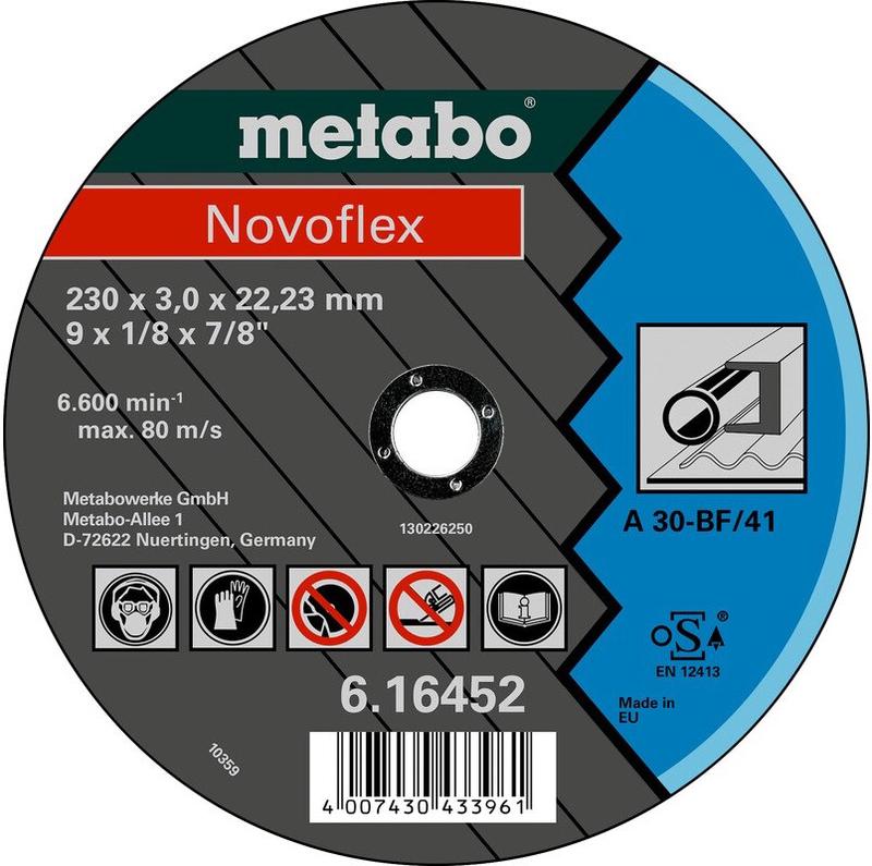 Диск відрізний Metabo Novoflex 230x3,0х22,2 мм A 30 (616477000)