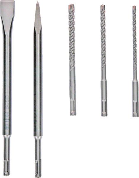 Набір бурів Bosch SDS Plus-5X + SDS Plus Зубила (2607017515)