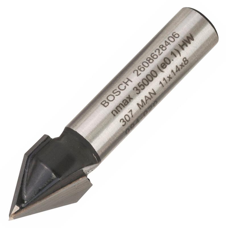 Фреза пазова Bosch V Std S8/D11/L14/60град (2608628406)