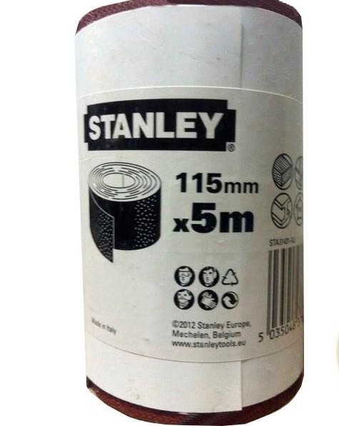 Шліфпапір Stanley 115мм x 5м P80 (STA31431-XJ)