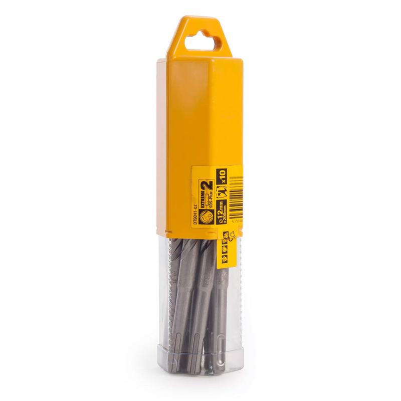 Бур DeWALT "SDS-Plus EXTREME2", 12x200x150мм, 10 шт