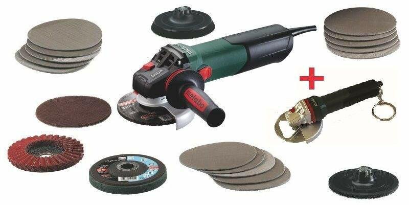 Кутова шліфувальна машина Metabo WEV 15-125 Quick Inox (600572500)