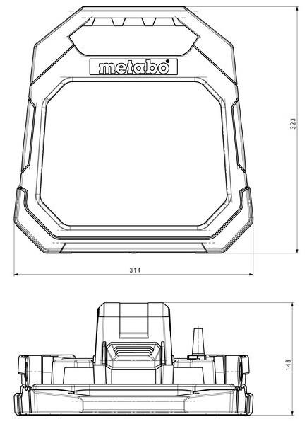 Акумуляторний прожектор Metabo Set BSA 18 LED 10000 (691211000) (без АКБ та ЗП)