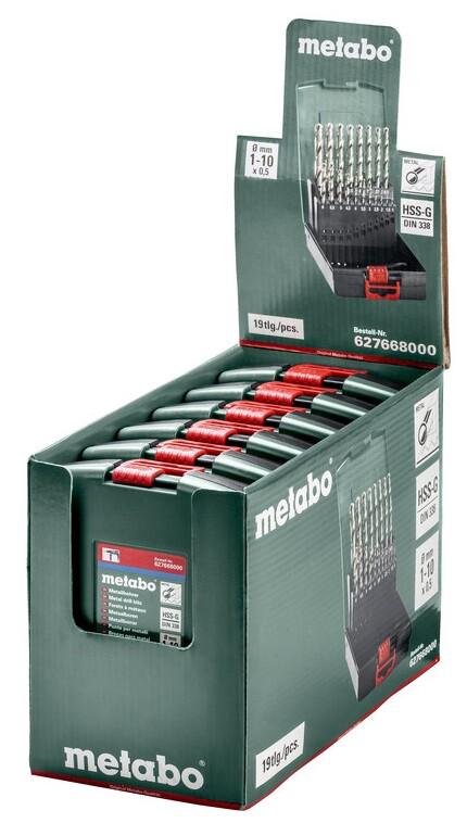 Набір свердл Metabo HSS-G SP 19 штук (627668000)