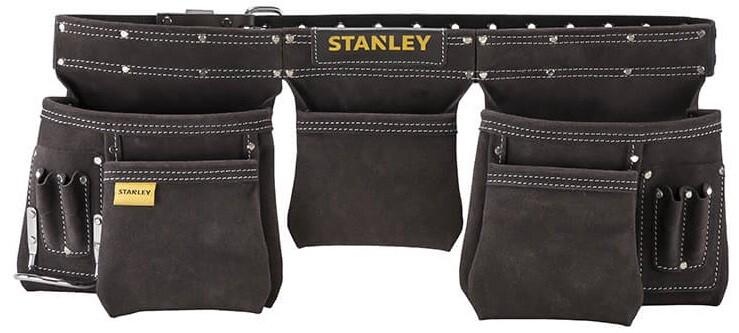 Пояс подвійний Stanley STST1-80113, для носіння інструментів, шкіряний ремінь з охопленням талії від 84 до 133 см