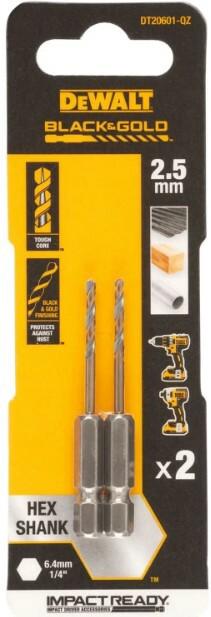 Свердло по металу DeWalt Extreme Impact Black Gold DT20601