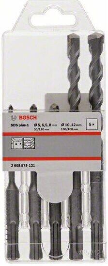 Набір бурів Bosch SDS plus-1 5 / 6.5 / 8/10 / 12x160 мм (2608579121)