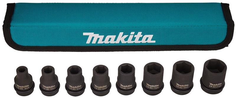 Набір ударних головок Makita 1/2", 8 шт. (E-02989)
