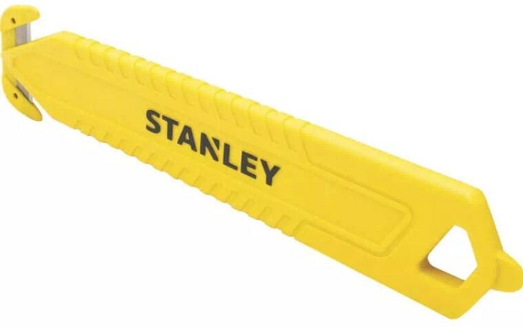 Ніж двосторонній для різання упаковки, безпечний 10 шт. Stanley (STHT10359-1)