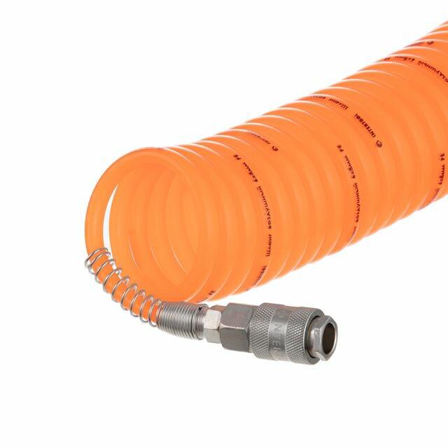 Шланг спіральний з швидкознімними з'єднаннями Intertool PT-1702 15 м