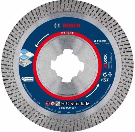 Алмазний диск Bosch X-LOCK Hard Ceramic 115x22.23x1.6x10 мм (2608900657)