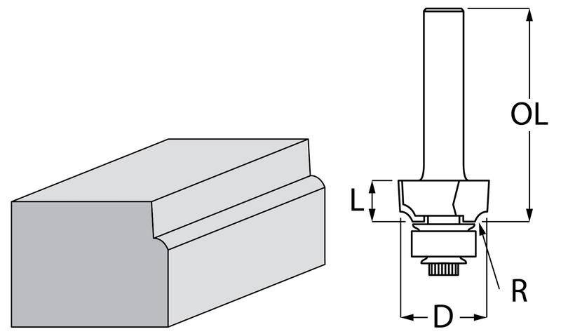 Фреза для заокруглення кутів Makita P-78891