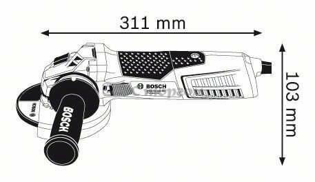Кутова шліфмашина Bosch GWS 15-125 CIT (0601797002)