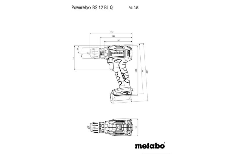 Акумуляторний дриль-шуруповерт Metabo PowerMaxx BS 12 BL Q (601045500)