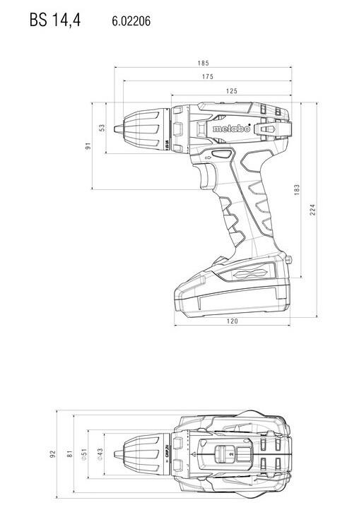 Акумуляторний шурупокрут Metabo BS 14,4 (602206550)