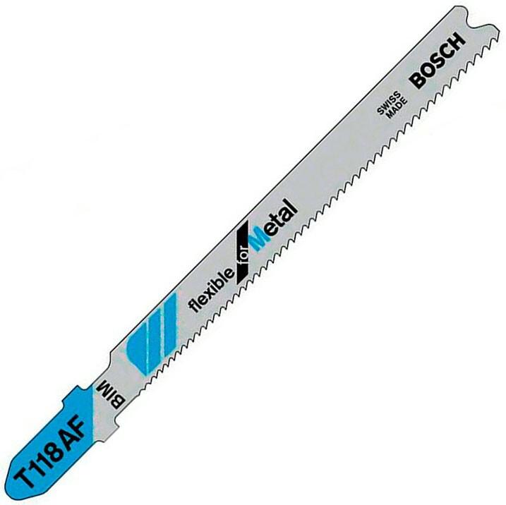 Пилки для лобзика Bosch T 118 AF Flexible for Metal BIM (2608634774) 100 шт