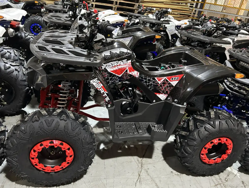 Квадроцикл Forte ATV125F (чорно-червоний) (130178)