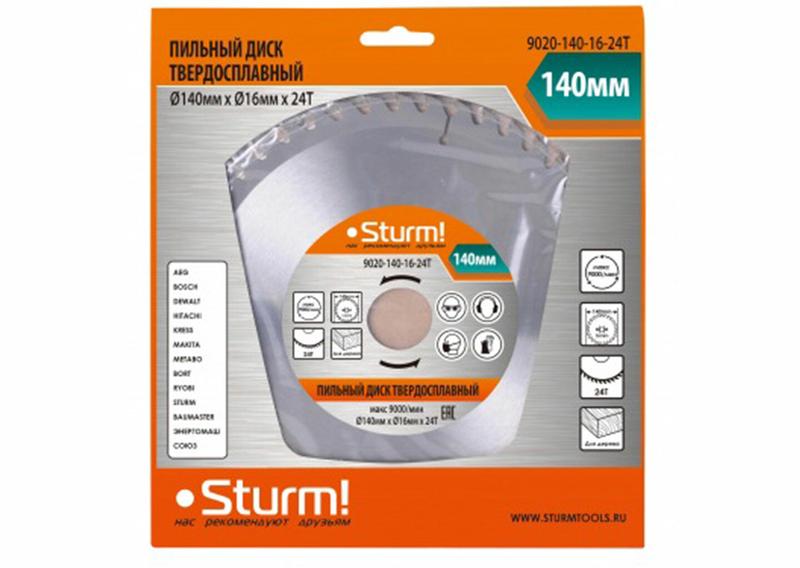 Диск пильний Sturm 9020-140-16-24T