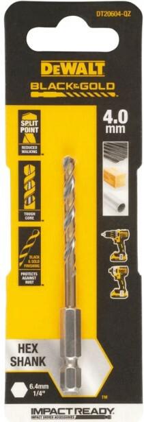 Свердло по металу DeWalt Extreme Impact Black Gold DT20604