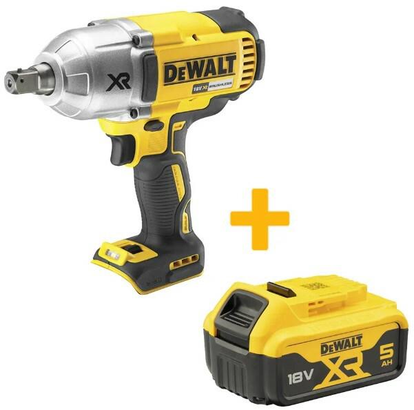 Гайкокрут ударний акумуляторний безщітковий DeWALT DCF899NT+DCB184