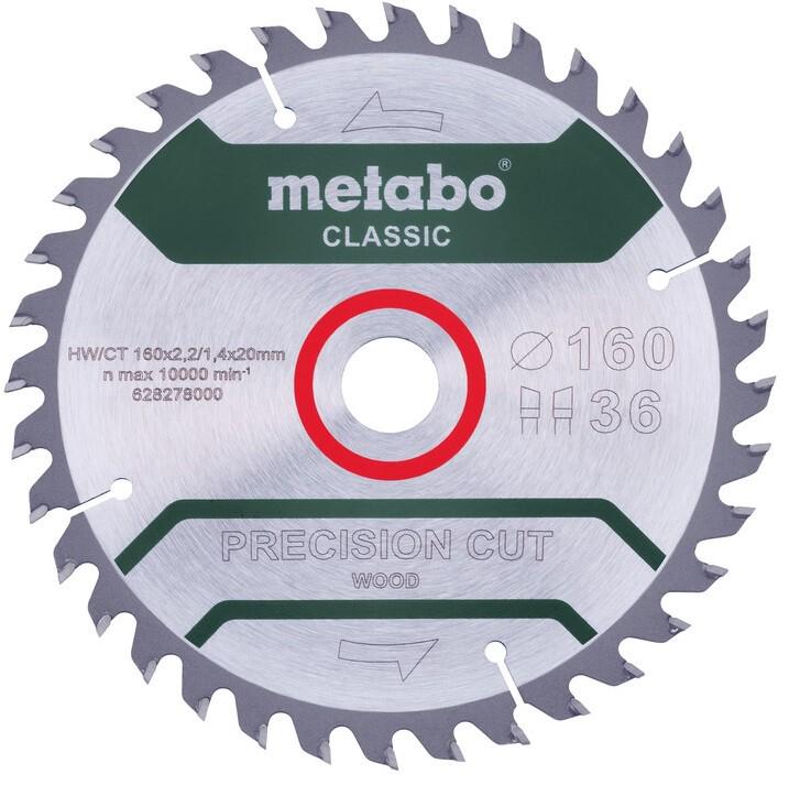 Пильний диск Metabo PrecisionCutClassic 160x20 36WZ 10 град. (628278000)