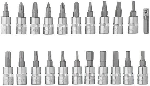 Набір інструментів Intertool STORM 1/4 "46 од. Cr-V (ET-8046)