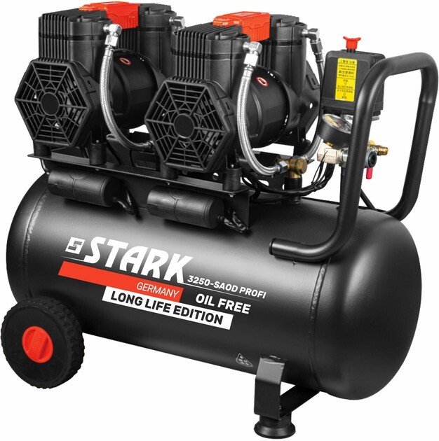 Компресор поршневий безмасляний STARK 3250-SAOD Profi 50 л