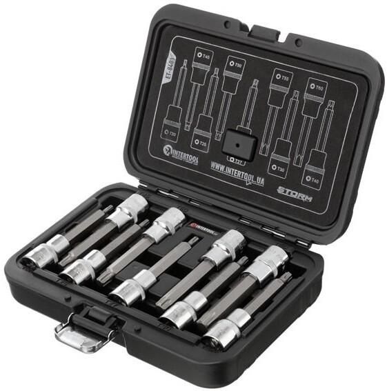 Набір біт Intertool STORM TORX 1/2 "T20-T60, 100 мм" S2 (ET-8401)
