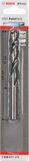 Свердло Bosch 1 HSS PointTeQ 9 мм (2608577173)