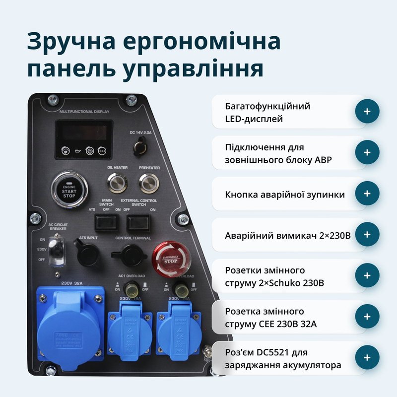 Дизельний інверторний генератор у шумозахисному кожусі KS 6500iDE S ATSR