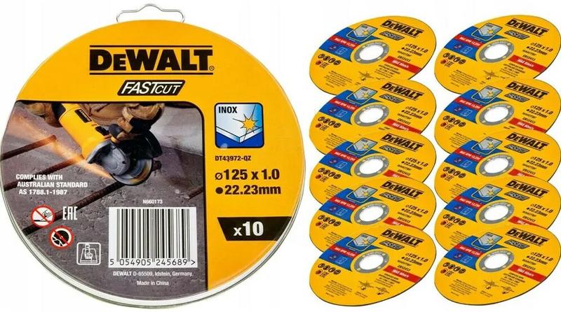 Набір відрізних кіл 10 шт. DeWalt DT43972