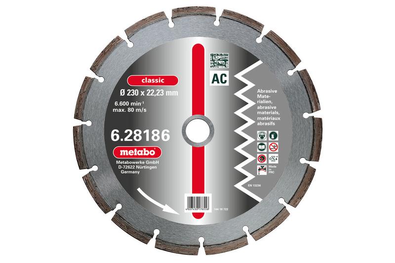 Алмазний диск Metabo classic AC 150x22,23 мм (628184000)