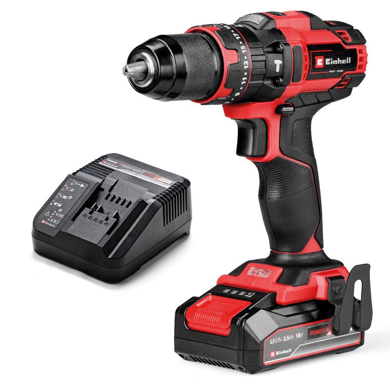 Шуруповерт акумуляторний ударний Einhell TE-CD 18/44 Li-i 1x2.5Ah (4514287)