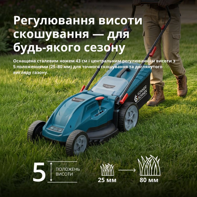 Електрична газонокосарка KS 43LM20